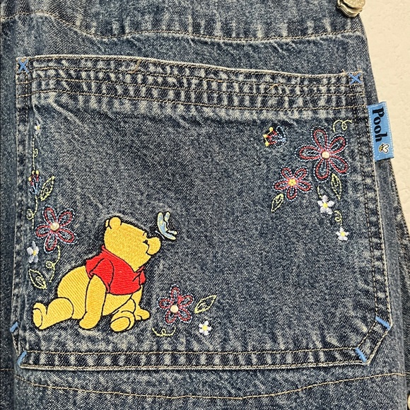 Disney Winnie the Pooh Denim Overall Short - Picture 6 of 17